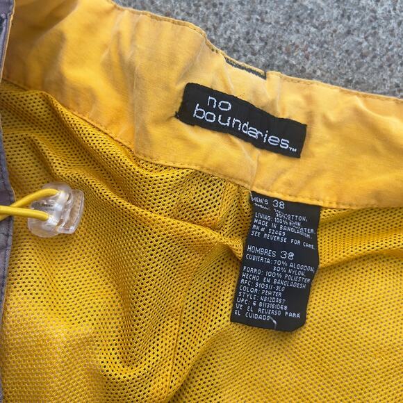 Y2K No Boundaries Swim Trunks Purple Cargo Board Shorts | Size 36 - Picture 4 of 9